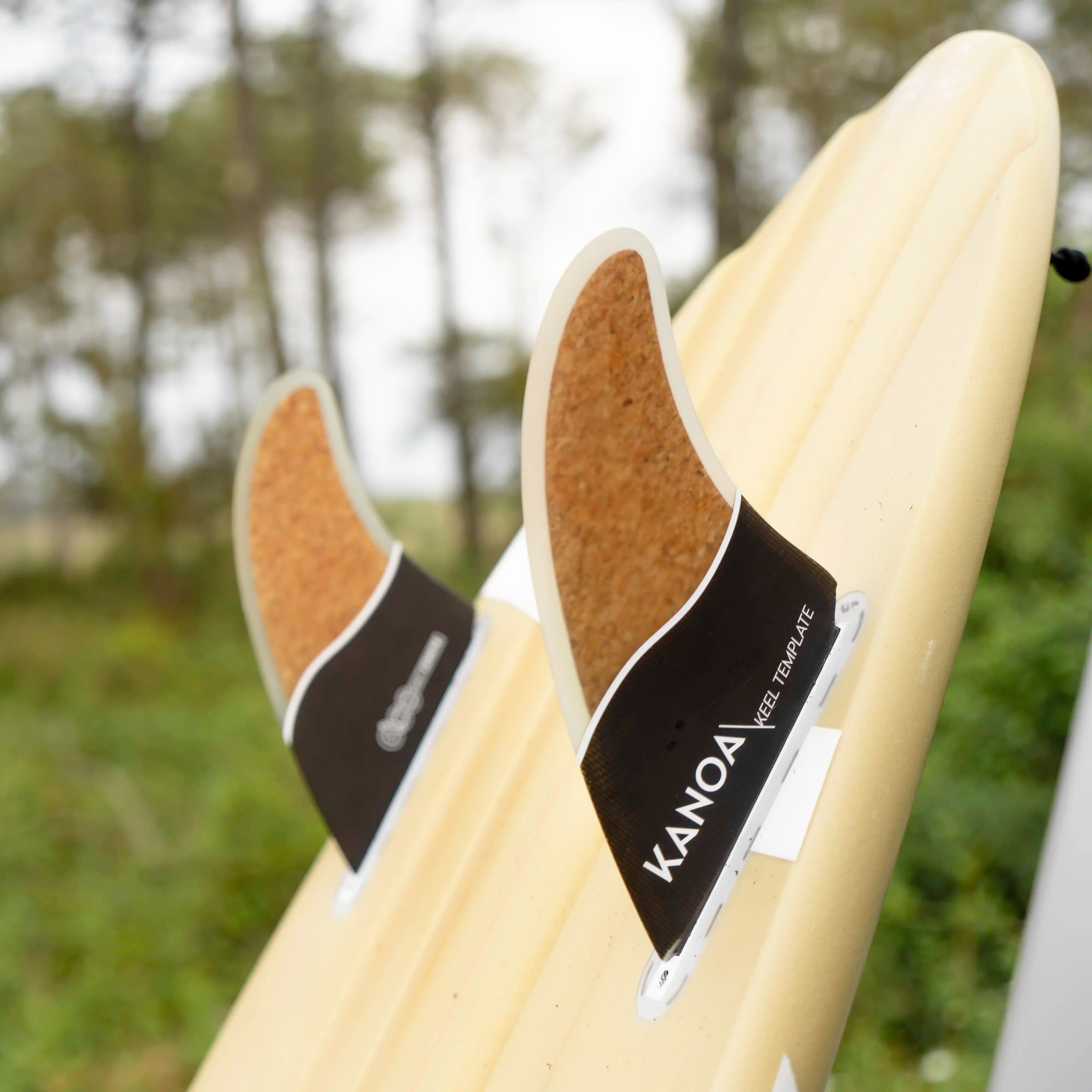 Eco Kork Keel Twin Fin Set / Single Tab
