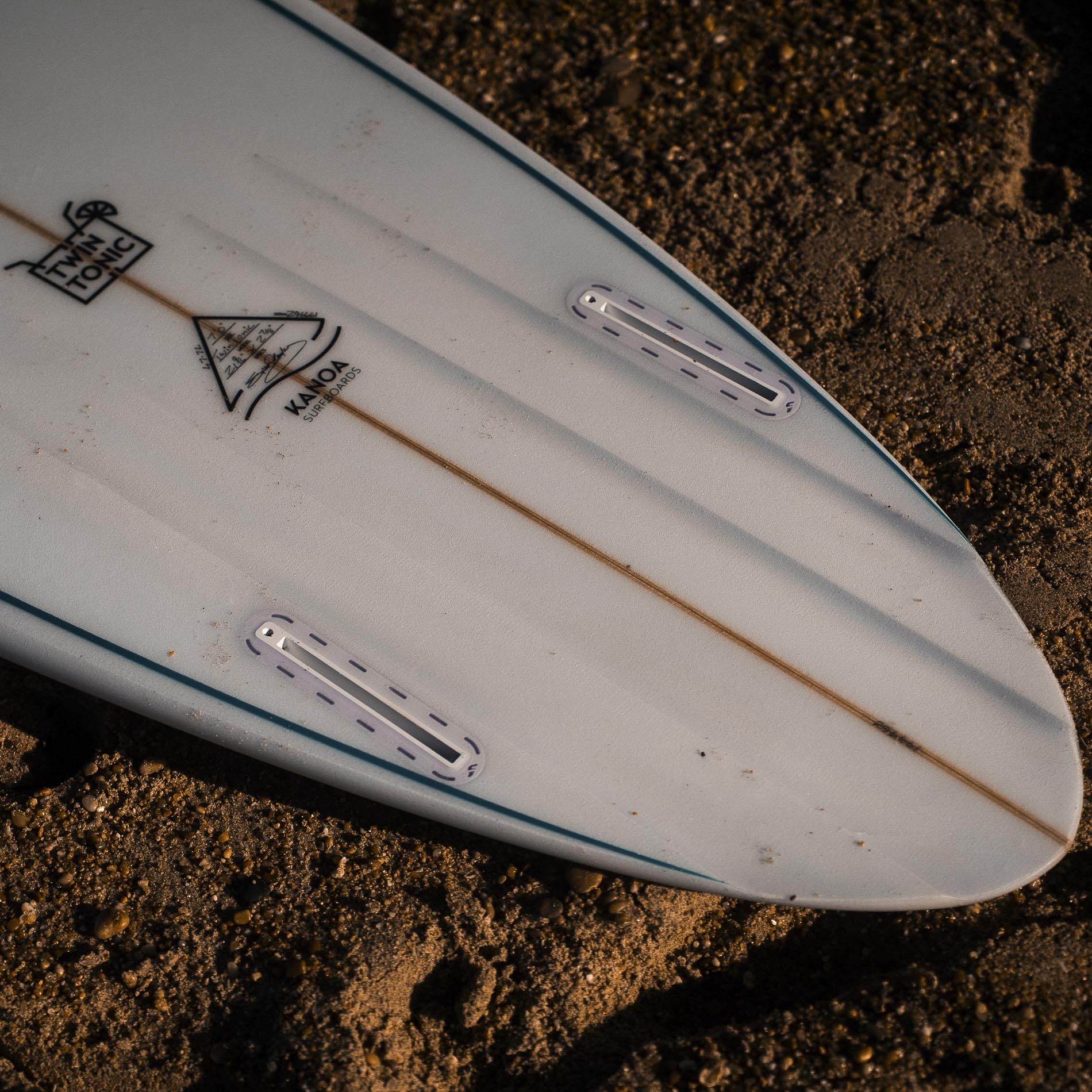Twin Tonic Surfboard – Detailaufnahme