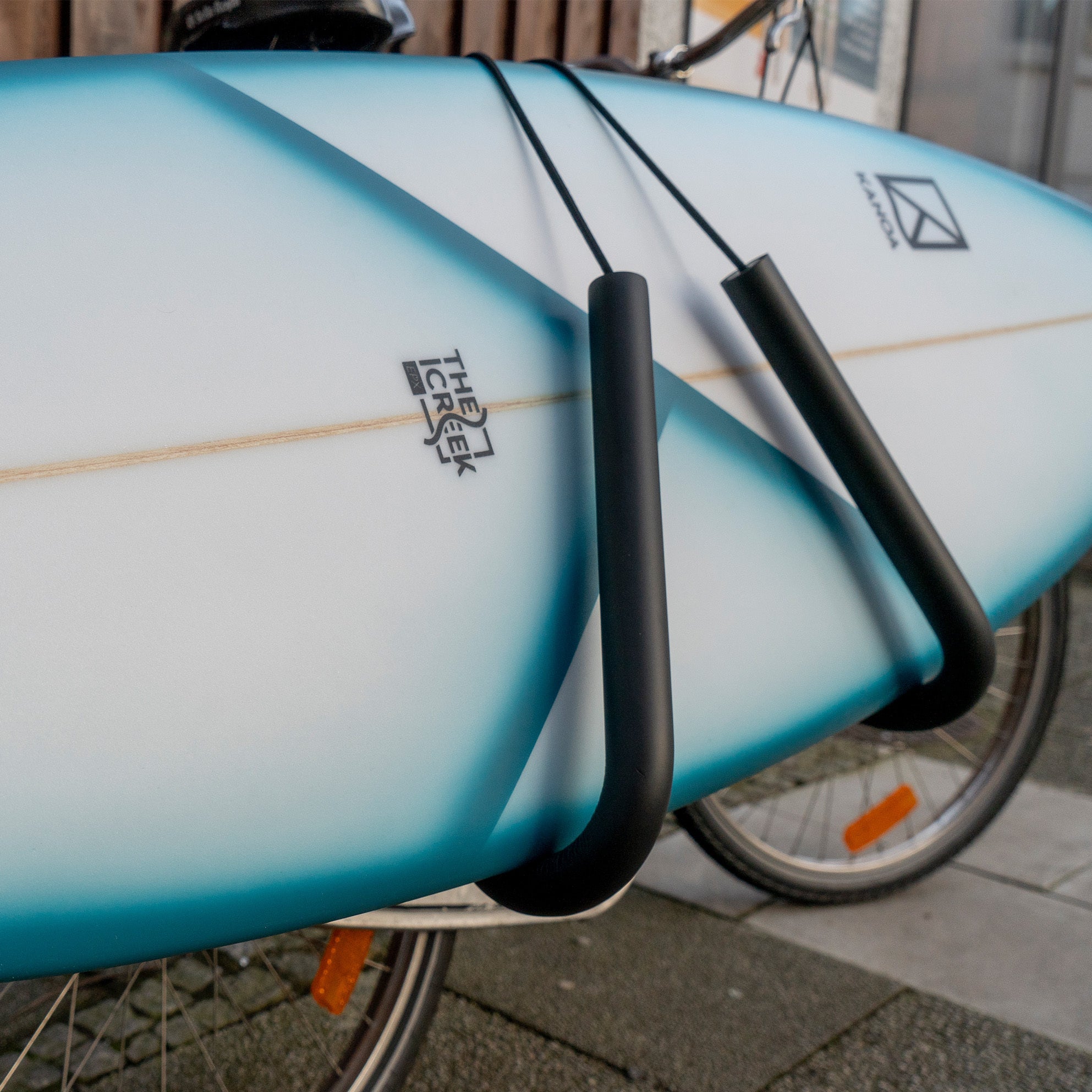 surfbrett anhänger fahrrad Surfboard Bike Rack Basic – KANOA Surfboards